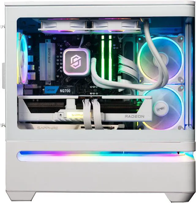 Alt view image 2 of 7 - Stoneforged Morningstar Gaming PC, AMD Ryzen 7 7700X, AMD Radeon RX 9070 XT, 32GB DDR5 6000, 2TB NVMe SSD, Windows 11 Home