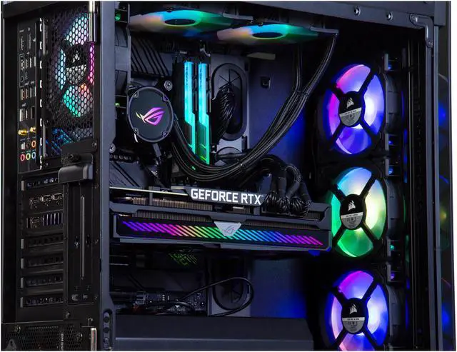 Alt view image 4 of 7 - ABS Gladiator Gaming PC - Intel i9 10850K - GeForce RTX 3080 - G.Skill TridentZ RGB 32GB DDR4 3200MHz - 1TB Intel M.2 NVMe SSD - ASUS ROG Strix LC 240 RGB AIO Cooler