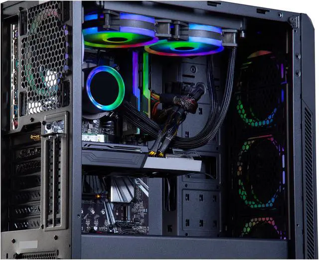 Alt view image 4 of 6 - ABS Gladiator Gaming PC - Intel i9 9900K - GeForce RTX 3070 - G.Skill TridentZ RGB 16GB DDR4 3200MHz - 1TB Intel M.2 NVMe SSD - RGB AIO 240MM Cooler