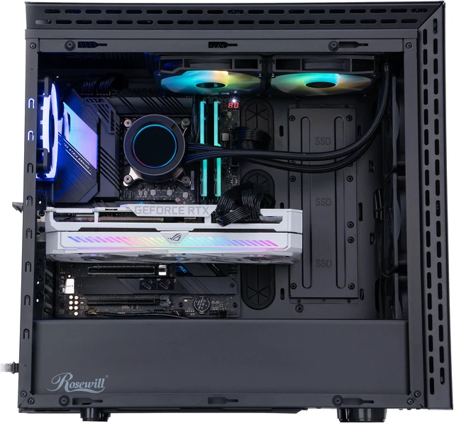 Alt view image 3 of 6 - ABS Legend Gaming PC - Intel i9 10900KF - GeForce RTX 3090 - G.Skill TridentZ RGB 32GB DDR4 3200MHZ - 2TB Intel M.2 NVMe SSD - AORUS RGB 280mm AIO