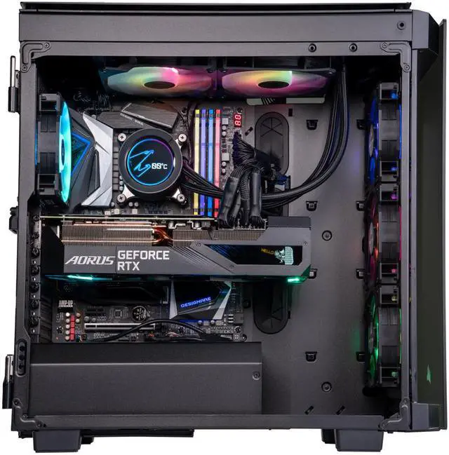 Alt view image 2 of 2 - ABS Gladiator Gaming PC - Intel i9 10900KF - GeForce RTX 3080 - CORSAIR Vengeance Pro RGB 32GB DDR4 3600MHz - 2TB Intel M.2 NVMe SSD - AORUS RGB 280MM AIO