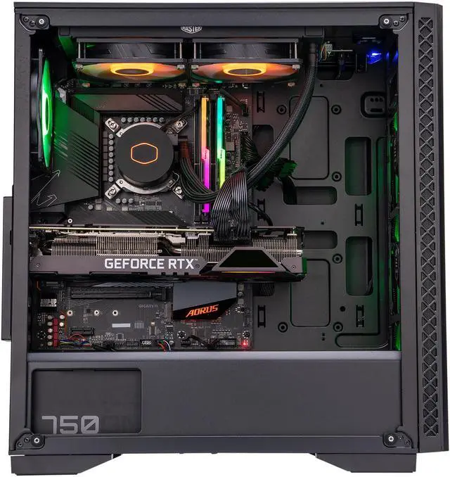 Alt view image 4 of 6 - ABS Gladiator Gaming PC - Intel i7 10700KF - GeForce RTX 3080 - G.Skill TridentZ RGB 16GB DDR4 3200MHz - 1TB Intel M.2 NVMe SSD - RGB AIO 240MM Cooler