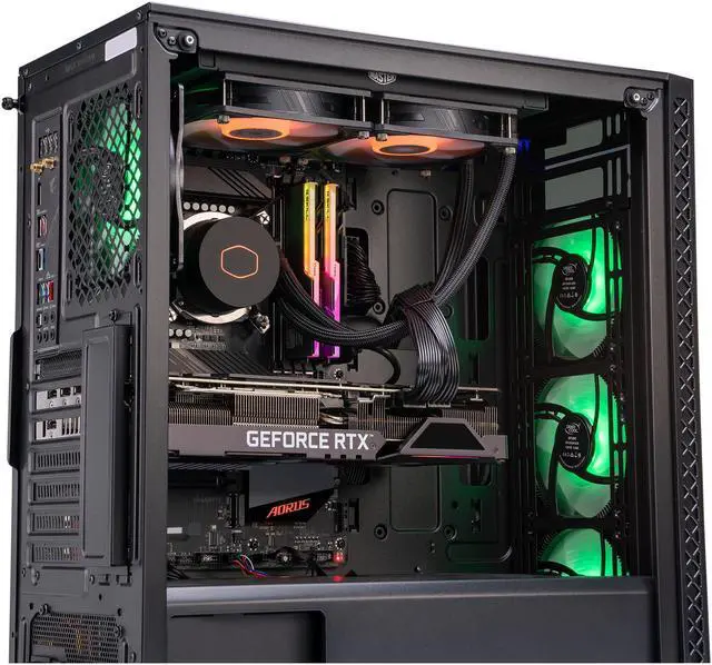 Alt view image 5 of 6 - ABS Gladiator Gaming PC - Intel i7 10700KF - GeForce RTX 3080 - G.Skill TridentZ RGB 16GB DDR4 3200MHz - 1TB Intel M.2 NVMe SSD - RGB AIO 240MM Cooler