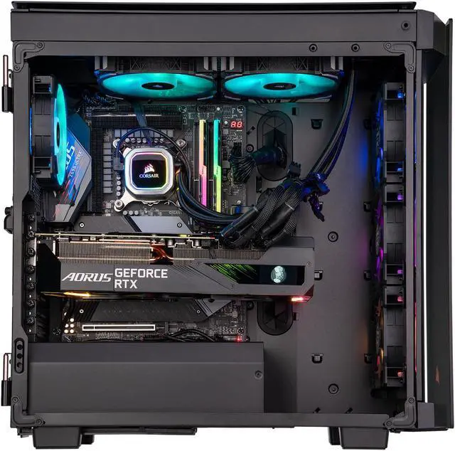 Alt view image 4 of 6 - ABS Gladiator Gaming PC - Intel i9 11900K - GeForce RTX 3080 - G.Skill TridentZ RGB 32GB DDR4 3200MHz - 2TB Intel M.2 NVMe SSD - Corsair H115i RGB Platinum 280MM AIO