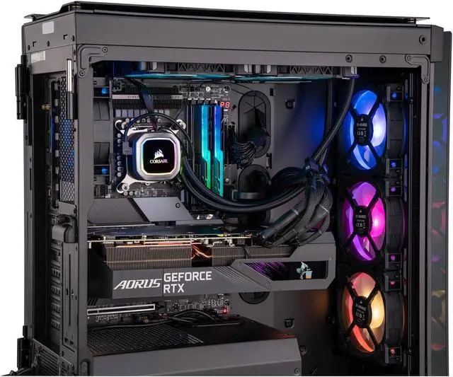 Alt view image 5 of 6 - ABS Gladiator Gaming PC - Intel i9 11900K - GeForce RTX 3080 - G.Skill TridentZ RGB 32GB DDR4 3200MHz - 2TB Intel M.2 NVMe SSD - Corsair H115i RGB Platinum 280MM AIO