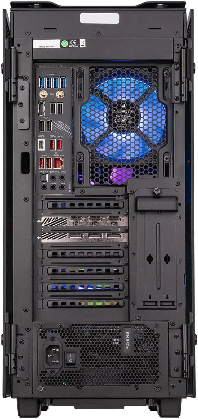 Alt view image 6 of 6 - ABS Gladiator Gaming PC - Intel i9 11900K - GeForce RTX 3080 - G.Skill TridentZ RGB 32GB DDR4 3200MHz - 2TB Intel M.2 NVMe SSD - Corsair H115i RGB Platinum 280MM AIO