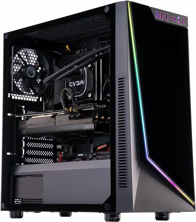 Main image of ABS Gladiator Gaming PC - Intel i7 10700KF - GeForce RTX 3070 - 16GB DDR4 3200MHz - 1TB M.2 NVMe SSD - EVGA CLC 280MM RGB AIO - Windows 10 Home 64-bit