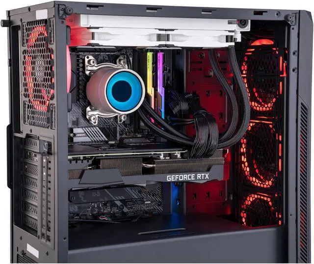 Alt view image 5 of 6 - ABS Gladiator Gaming PC - Ryzen 7 5800X - GeForce RTX 3080 - G.Skill TridentZ RGB 32GB DDR4 3200MHz - 1TB Gigabyte AORUS Gen4 7000 SSD - 240MM RGB AIO
