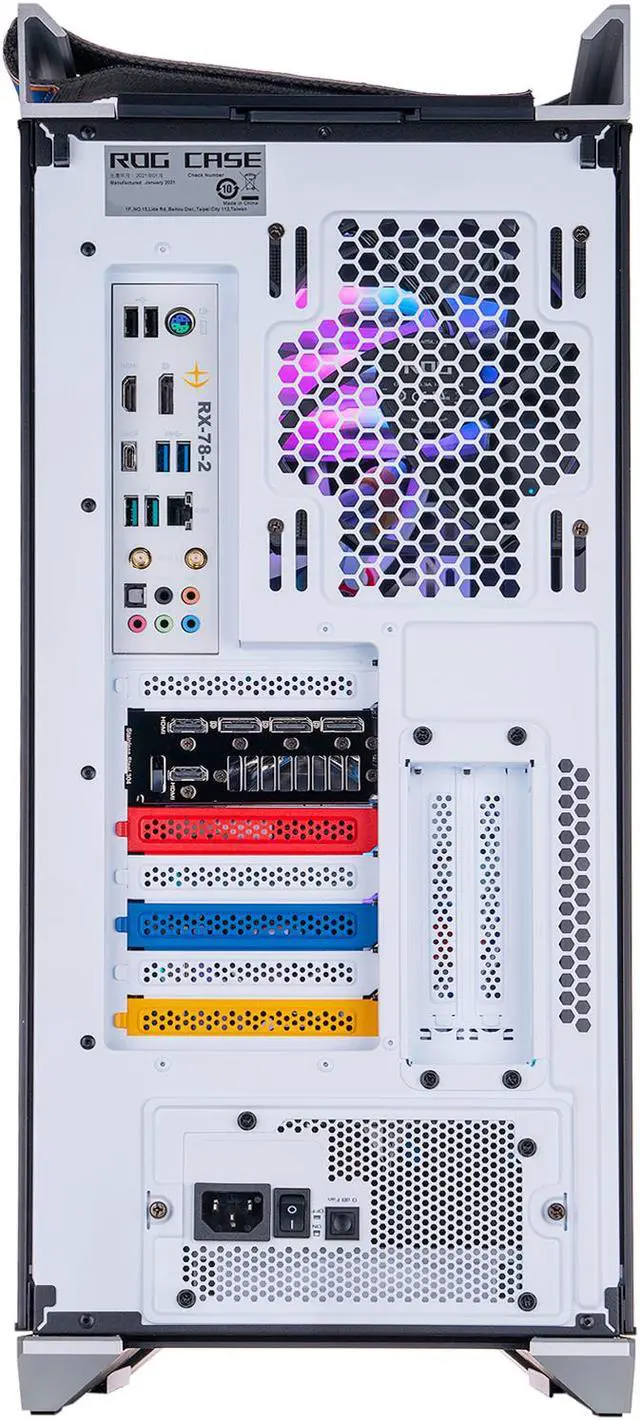 Alt view image 6 of 9 - ABS ROG Gundam Limited Edition Gaming PC - Windows 10 Pro - Intel i9 11900K - GeForce RTX 3080 - G.Skill 32GB 3200MHz - 2TB Intel M.2 - STRIX Gundam 360MM AIO