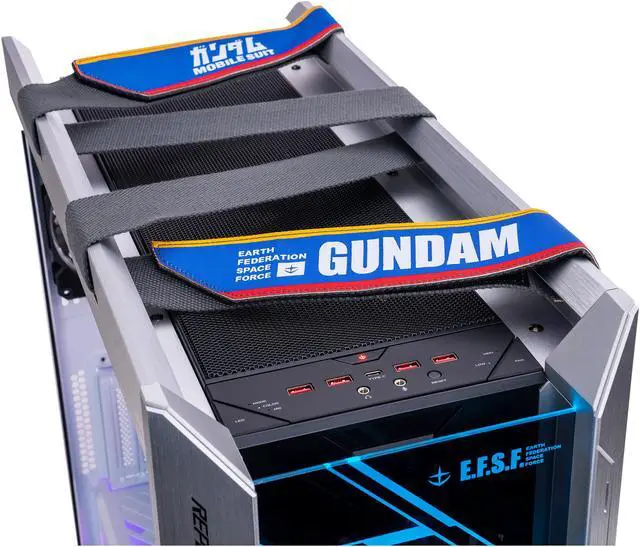 Alt view image 7 of 9 - ABS ROG Gundam Limited Edition Gaming PC - Windows 10 Pro - Intel i9 11900K - GeForce RTX 3080 - G.Skill 32GB 3200MHz - 2TB Intel M.2 - STRIX Gundam 360MM AIO