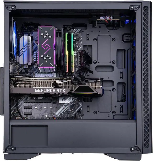 Alt view image 4 of 6 - ABS Gladiator Gaming PC - Intel i5 10600K - GeForce RTX 3070 Ti - G.Skill TridentZ RGB 16GB DDR4 3200MHz - 1TB Intel M.2 NVMe SSD