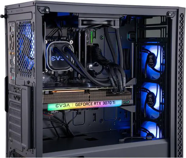 Alt view image 6 of 9 - ABS Gladiator Gaming PC - Intel i7 10700F - EVGA GeForce RTX 3070 Ti FTW3 Ultra Gaming - 16GB DDR4 3000MHz - 1TB Intel 670P M.2 NVMe SSD - EVGA CLC 120MM AIO