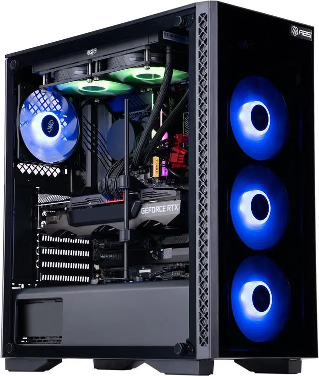 Main image of ABS Gladiator Gaming PC - Intel i7 11700K - GeForce RTX 3080 - G.Skill TridentZ RGB 16GB DDR4 3200MHz - 1TB AORUS GEN4 M.2 NVMe SSD - RGB AIO 240MM - Windows 10 Pro 64-Bit
