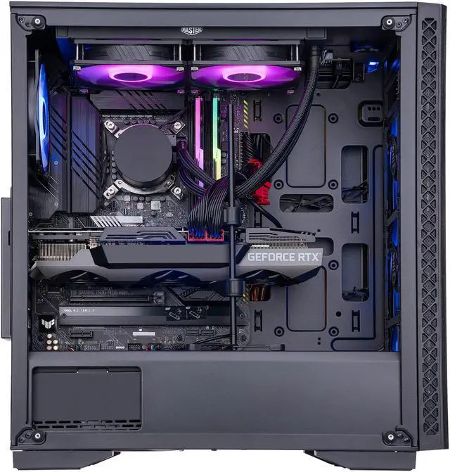 Alt view image 4 of 6 - ABS Gladiator Gaming PC - Intel i7 11700K - GeForce RTX 3080 - G.Skill TridentZ RGB 16GB DDR4 3200MHz - 1TB AORUS GEN4 M.2 NVMe SSD - RGB AIO 240MM - Windows 10 Pro 64-Bit