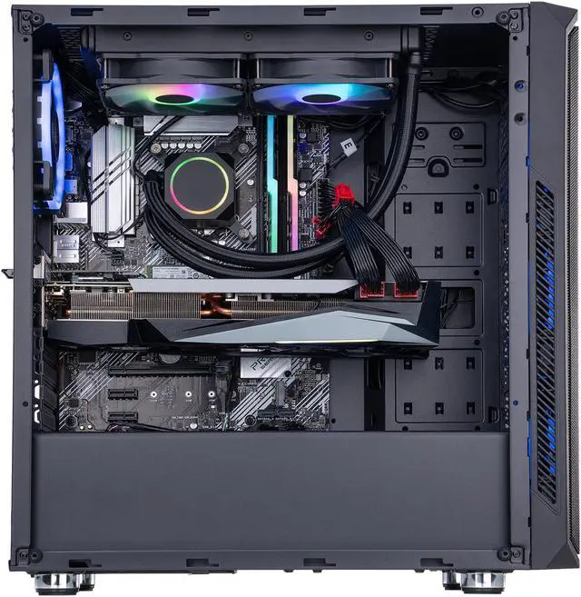 Alt view image 3 of 9 - ABS Gladiator Gaming PC - Intel i7 10700KF - GeForce RTX 3080 - G.Skill TridentZ RGB 16GB DDR4 3200MHz - 1TB Intel 670P M.2 NVMe SSD - 240MM RGB AIO Liquid Cooling