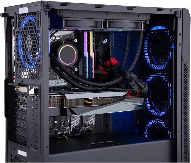 Alt view image 7 of 9 - ABS Gladiator Gaming PC - Intel i7 10700KF - GeForce RTX 3080 - G.Skill TridentZ RGB 16GB DDR4 3200MHz - 1TB Intel 670P M.2 NVMe SSD - 240MM RGB AIO Liquid Cooling