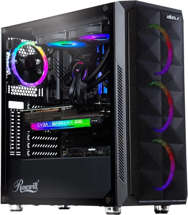Main image of ABS Gladiator Gaming PC - Windows 11 Pro - Intel i7 11700KF - GeForce RTX 3080 - G.Skill TridentZ RGB 16GB DDR4 3200MHz - 1TB PCIe Gen4 M.2 NVMe SSD