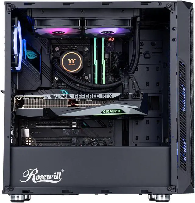 Alt view image 4 of 6 - ABS Gladiator Gaming PC - Intel i9 11900K - GeForce RTX 3080 - 16GB (2x8GB) DDR4 3200 MHz - 1TB Intel M.2 NVMe SSD