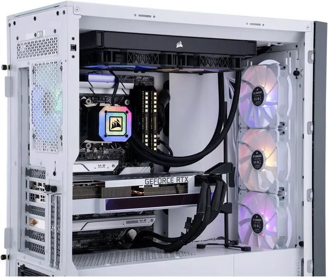 Alt view image 6 of 6 - ABS Gladiator Gaming PC - Intel i9 12900KF - GeForce RTX 3080 - Corsair Dominator Platinum 32GB (2x16GB) DDR5 5200MHz - 1TB Gen4 NVMe SSD - Corsair iCue 5000x Gaming Case