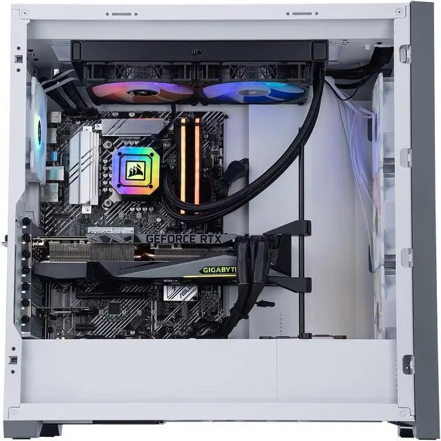 Alt view image 3 of 6 - ABS Legend Gaming PC - Intel i9 11900KF - GeForce RTX 3080 Ti - Corsair Vengeance RGB Pro 32GB (2x16GB) DDR4 3200MHz - 2TB Intel M.2 NVMe SSD - Corsair iCue 5000X White Gaming Case