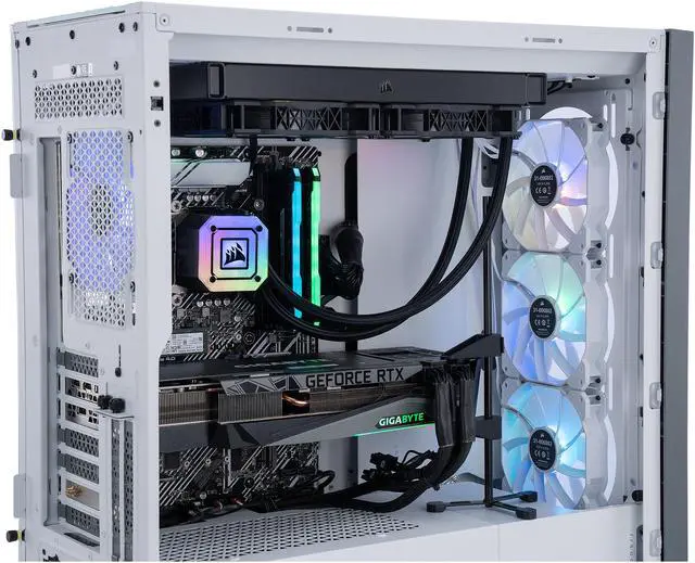 Alt view image 6 of 6 - ABS Legend Gaming PC - Intel i9 11900KF - GeForce RTX 3080 Ti - Corsair Vengeance RGB Pro 32GB (2x16GB) DDR4 3200MHz - 2TB Intel M.2 NVMe SSD - Corsair iCue 5000X White Gaming Case