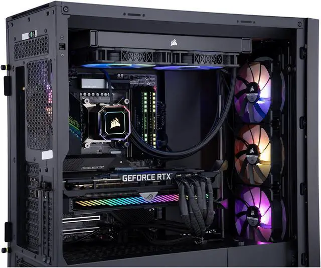 Alt view image 6 of 6 - ABS Legend Gaming PC - Intel i9 12900KF - GeForce RTX 3090 - Corsair Dominator Platinum 32GB (2x16GB) DDR5 5200MHz - 2TB M.2 NVMe SSD - Corsair iCUE 5000x Gaming Case