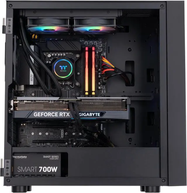 Alt view image 3 of 8 - ABS Eurus Aqua High Performance Gaming PC – Intel i7 13700KF - GeForce RTX 4070 Ti - 32GB DDR5 6000MHz - 1TB M.2 NVMe SSD – EA13700KF4070TI
