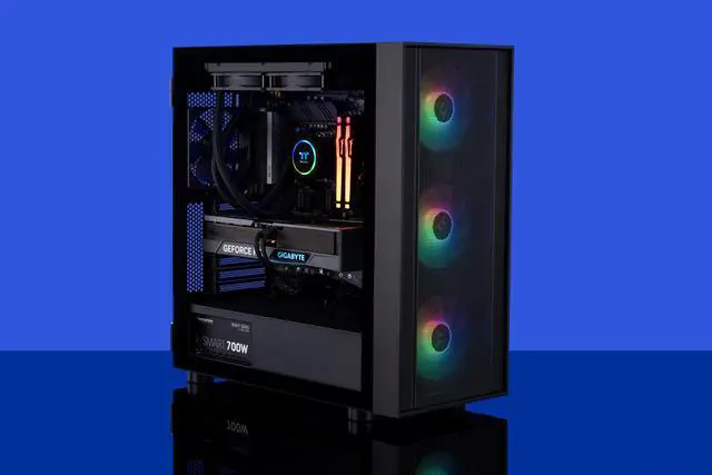 Alt view image 7 of 8 - ABS Eurus Aqua High Performance Gaming PC – Intel i7 13700KF - GeForce RTX 4070 Ti - 32GB DDR5 6000MHz - 1TB M.2 NVMe SSD – EA13700KF4070TI