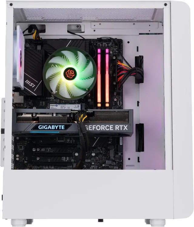 Alt view image 4 of 8 - ABS Stratos Aqua Gaming PC - Intel i7 13700F - GeForce RTX 4070 - 16GB DDR5 5600MHz - 1TB M.2 NVMe SSD - SA137F4070