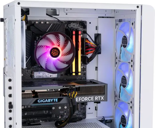 Alt view image 5 of 8 - ABS Stratos Aqua Gaming PC - Intel i7 13700F - GeForce RTX 4070 - 16GB DDR5 5600MHz - 1TB M.2 NVMe SSD - SA137F4070