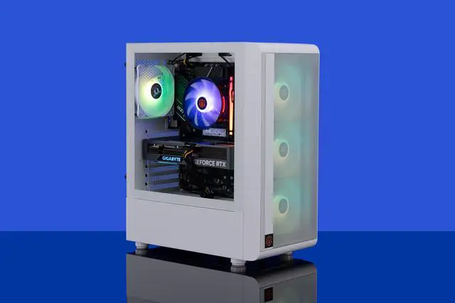Alt view image 8 of 8 - ABS Stratos Aqua Gaming PC - Intel i7 13700F - GeForce RTX 4070 - 16GB DDR5 5600MHz - 1TB M.2 NVMe SSD - SA137F4070