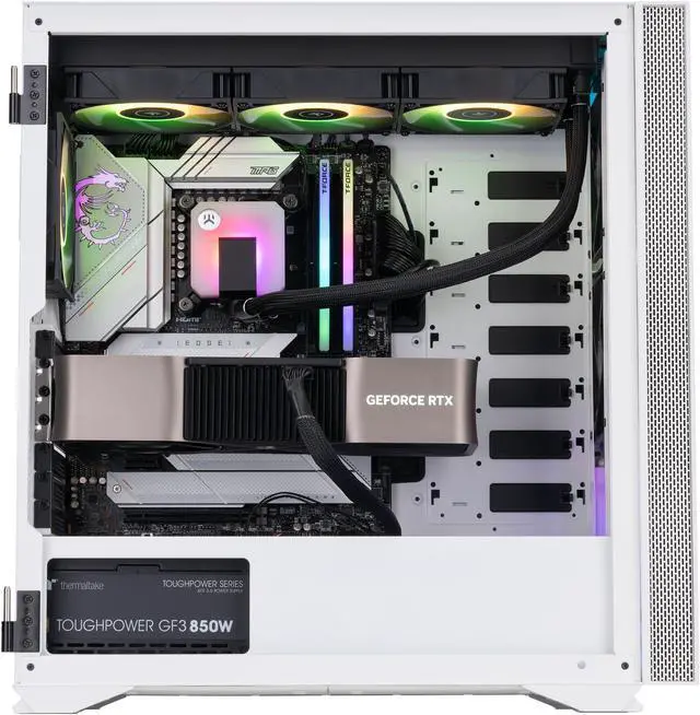 Alt view image 3 of 8 - ABS Vortex-X Aqua High Performance Gaming PC – Intel i9 13900K - GeForce RTX 4080 Founders - 32GB DDR5 5600MHz - 2TB M.2 NVMe SSD – VAX139K4080FE
