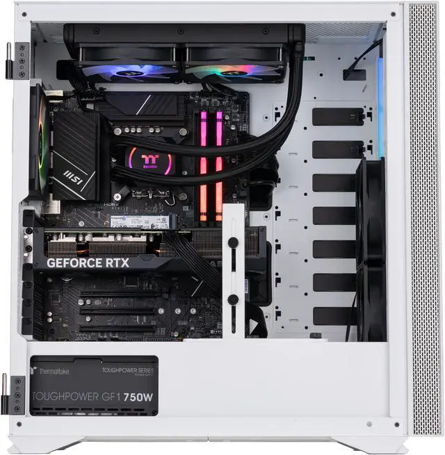 Alt view image 3 of 8 - ABS Vortex-X Aqua Gaming PC - Intel i9 13900KF - GeForce RTX 4070 - 32GB DDR5 5600MHz - 1TB M.2 NVMe SSD - VXA139KF4070
