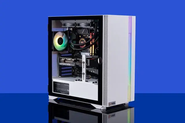 Alt view image 8 of 8 - ABS Vortex-X Aqua Gaming PC - Intel i9 13900KF - GeForce RTX 4070 - 32GB DDR5 5600MHz - 1TB M.2 NVMe SSD - VXA139KF4070