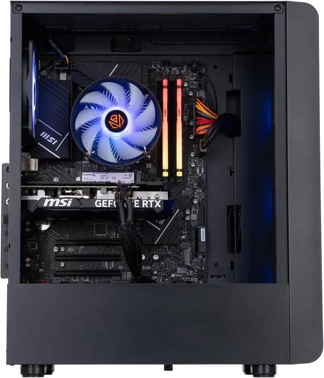 Alt view image 3 of 8 - ABS Stratos Aqua Gaming PC – Windows 11 Home - Intel i7 13700F – GeForce RTX 4060 Ti 8GB GDDR6 – DLSS 3 - AI-Powered Performance - 16GB DDR5 5600MHz - 1TB M.2 NVMe SSD – SA137F4060TI
