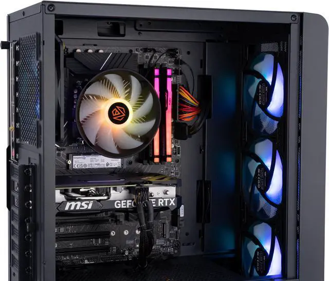 Alt view image 6 of 8 - ABS Stratos Aqua Gaming PC – Windows 11 Home - Intel i7 13700F – GeForce RTX 4060 Ti 8GB GDDR6 – DLSS 3 - AI-Powered Performance - 16GB DDR5 5600MHz - 1TB M.2 NVMe SSD – SA137F4060TI