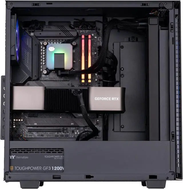 Alt view image 3 of 8 - ABS Tempest Aqua High Performance Gaming PC – Windows 11 Home - Intel i9 13900K - GeForce RTX 4090 Founders – DLSS 3 - AI-Powered Performance - 32GB DDR5 5600MHz - 2TB M.2 NVMe SSD – TA13900K4090