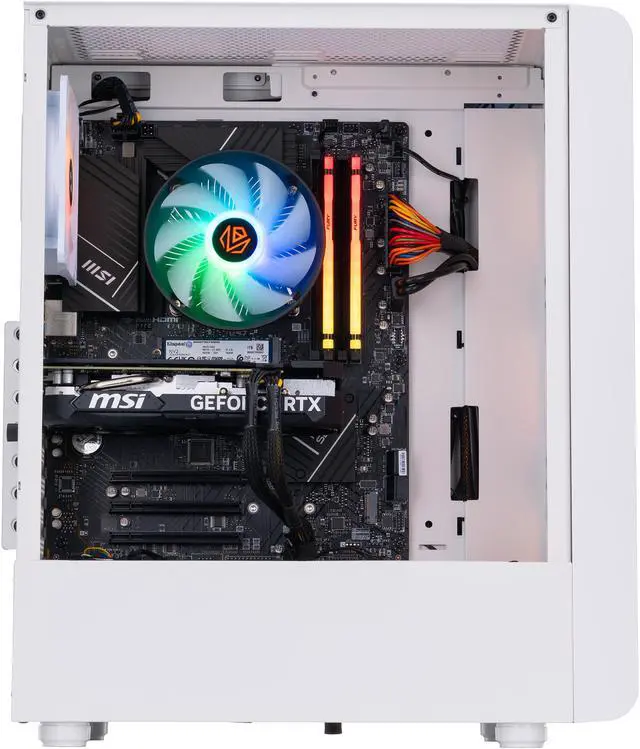 Alt view image 3 of 7 - ABS Stratos Aqua Gaming PC – Windows 11 Home - Intel i5 13400F – GeForce RTX 4060 – DLSS 3 - AI-Powered Performance - 16GB DDR5 5600MHz - 1TB M.2 NVMe SSD – SA13400F4060