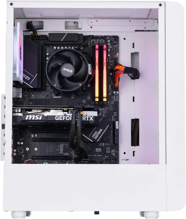 Alt view image 3 of 7 - ABS Stratos Ruby Gaming PC – Windows 11 Home - Ryzen 5 7600 – GeForce RTX 4060 – DLSS 3 - AI-Powered Performance - 16GB DDR5 5600MHz - 1TB M.2 NVMe SSD – SR76004060