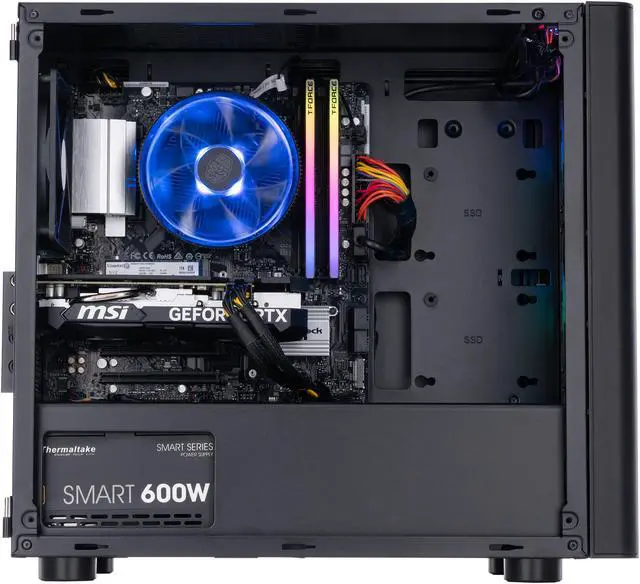 Alt view image 3 of 8 - ABS Flux Ruby High Performance Gaming PC – Windows 11 Home - AMD Ryzen 5 5600 - GeForce RTX 4060 – DLSS 3 - AI-Powered Performance - 16GB DDR4 3200MHz - 1TB M.2 NVMe SSD – FR56004060