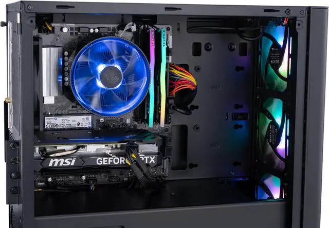 Alt view image 6 of 8 - ABS Flux Ruby High Performance Gaming PC – Windows 11 Home - AMD Ryzen 5 5600 - GeForce RTX 4060 – DLSS 3 - AI-Powered Performance - 16GB DDR4 3200MHz - 1TB M.2 NVMe SSD – FR56004060