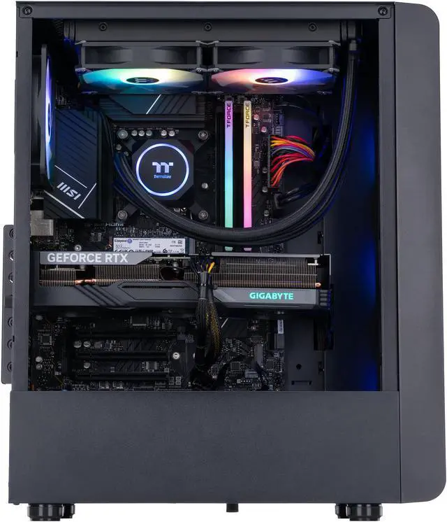 Alt view image 3 of 8 - ABS Stratos Aqua Gaming PC – Windows 11 Home - Intel i5 13600KF – GeForce RTX 4060 Ti 16GB GDDR6 – DLSS 3 - AI-Powered Performance - 32GB DDR5 6000MHz - 1TB M.2 NVMe SSD – SA13600KF4060TI16G