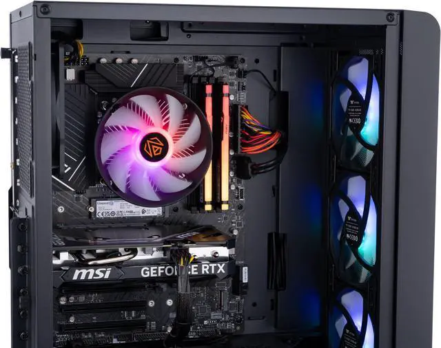 Alt view image 6 of 8 - ABS Stratos Aqua Gaming PC – Windows 11 Home - Intel i7 13700F – GeForce RTX 4060 Ti 16GB GDDR6 – DLSS 3 - AI-Powered Performance - 16GB DDR5 5600MHz - 1TB M.2 NVMe SSD – SA13700F4060TI16G