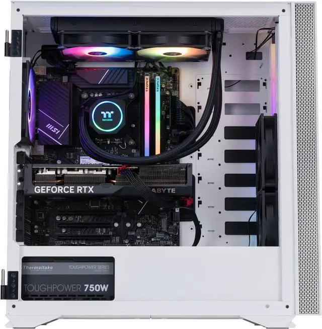 Alt view image 3 of 8 - ABS Vortex-X Aqua Gaming PC – Windows 11 Home - Intel i9 13900KF – GeForce RTX 4070 – DLSS 3 - AI-Powered Performance - 32GB DDR5 6000MHz - 1TB M.2 NVMe SSD – VXA139KF4070