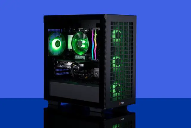 Alt view image 8 of 8 - ABS Aeolian-M Ruby High Performance Gaming PC – Windows 11 Home - AMD Ryzen 5 5600 - GeForce RTX 4060 – DLSS 3 - AI-Powered Performance - 16GB DDR4 3200MHz - 1TB M.2 NVMe SSD – AR56004060