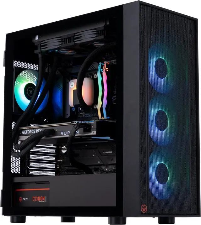 Main image of ABS Eurus Aqua High Performance Gaming PC – Windows 11 Home - Intel i9 13900K - GeForce RTX 4090 – DLSS 3 - AI-Powered Performance - 32GB DDR5 6000MHz - 2TB M.2 NVMe SSD – EA13900K4090
