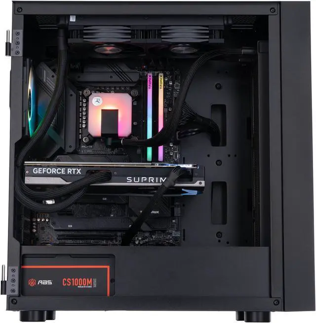 Alt view image 3 of 8 - ABS Eurus Aqua High Performance Gaming PC – Windows 11 Home - Intel i9 13900K - GeForce RTX 4090 – DLSS 3 - AI-Powered Performance - 32GB DDR5 6000MHz - 2TB M.2 NVMe SSD – EA13900K4090
