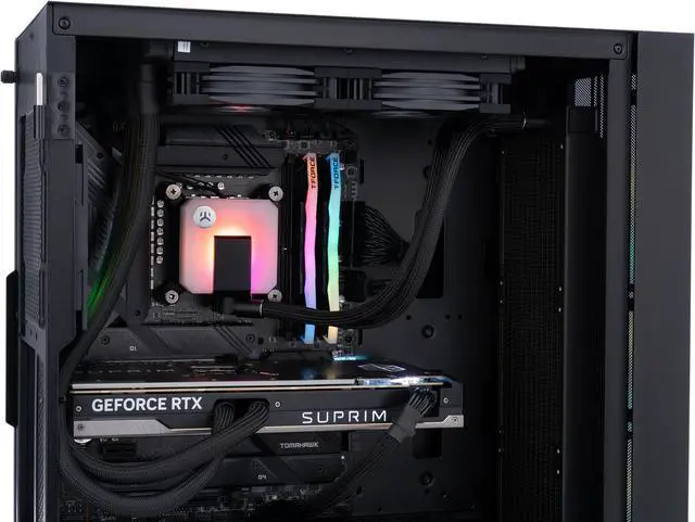 Alt view image 6 of 8 - ABS Eurus Aqua High Performance Gaming PC – Windows 11 Home - Intel i9 13900K - GeForce RTX 4090 – DLSS 3 - AI-Powered Performance - 32GB DDR5 6000MHz - 2TB M.2 NVMe SSD – EA13900K4090