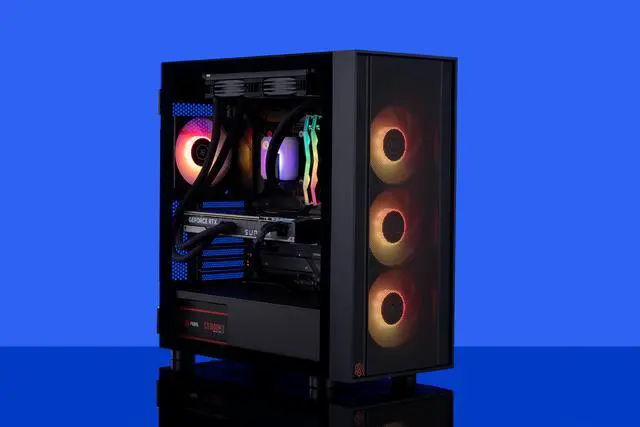 Alt view image 8 of 8 - ABS Eurus Aqua High Performance Gaming PC – Windows 11 Home - Intel i9 13900K - GeForce RTX 4090 – DLSS 3 - AI-Powered Performance - 32GB DDR5 6000MHz - 2TB M.2 NVMe SSD – EA13900K4090