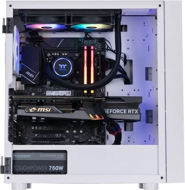 Alt view image 5 of 8 - ABS Eurus Aqua High Performance Gaming PC – Windows 11 Home - Intel i7 13700KF - GeForce RTX 4070 Ti – DLSS 3 - AI-Powered Performance - 16GB DDR5 5600MHz - 1TB M.2 NVMe SSD – EA13700KF4070TI-2